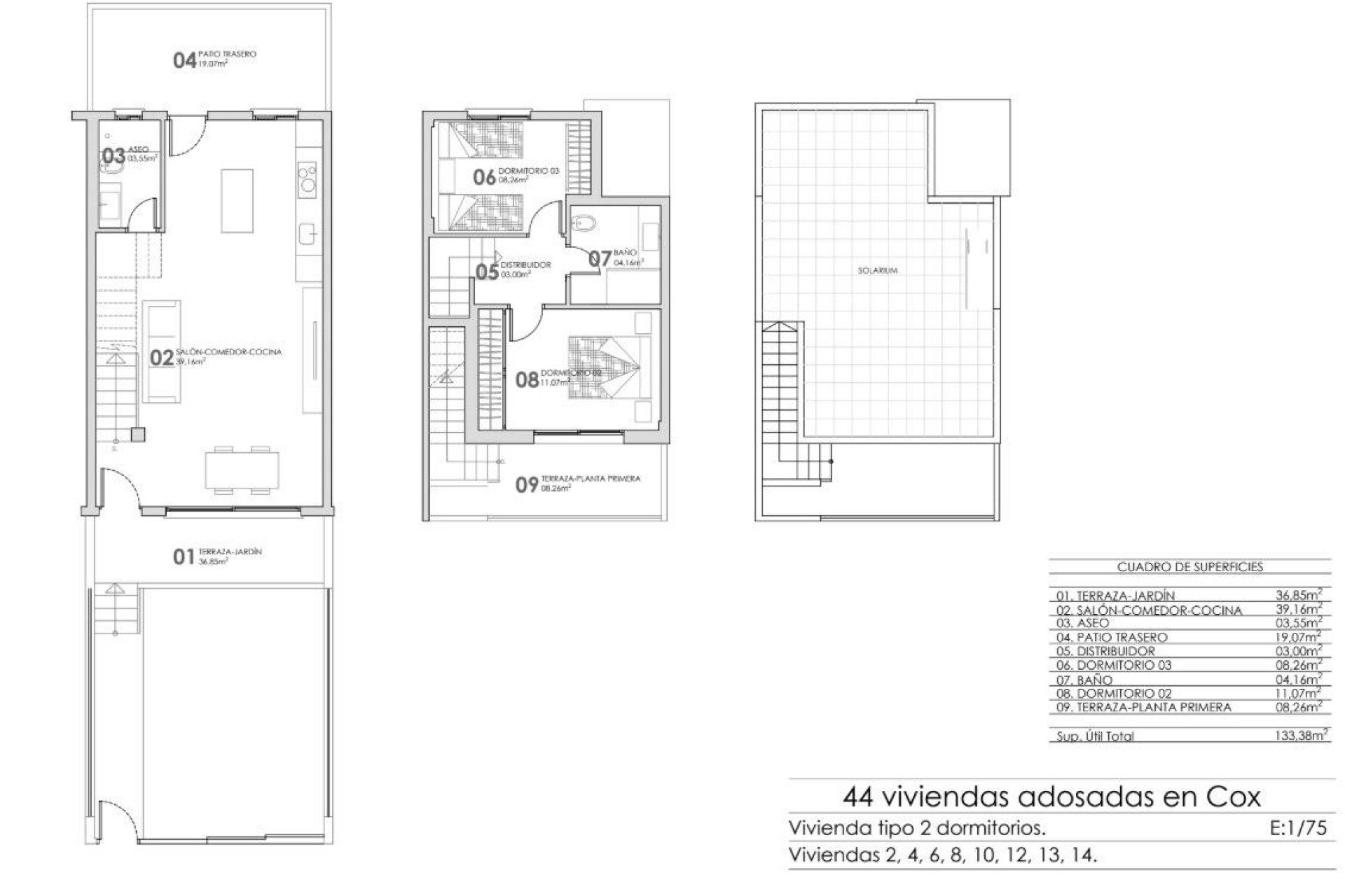 Obra nueva - 2. Chalet adosado - Cox - Costa Blanca Sur