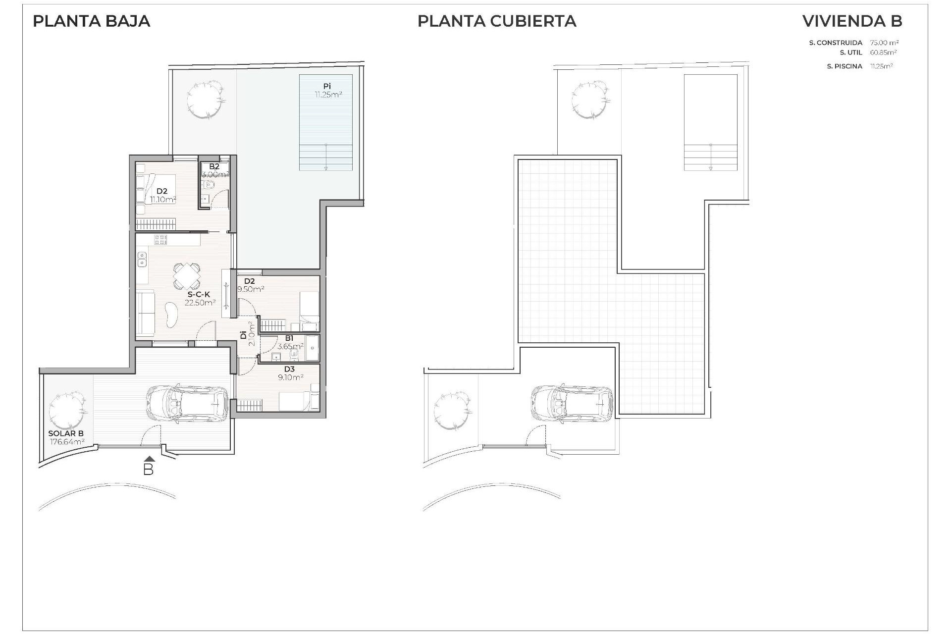Obra nueva - 2. Chalet adosado - Mazarrón - Costa Calida