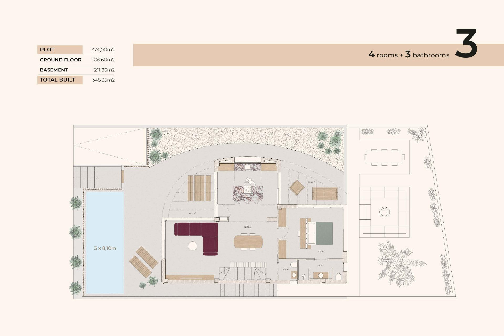 Obra nueva - 3. Casa indepiende - Algorfa - Costa Blanca Sur