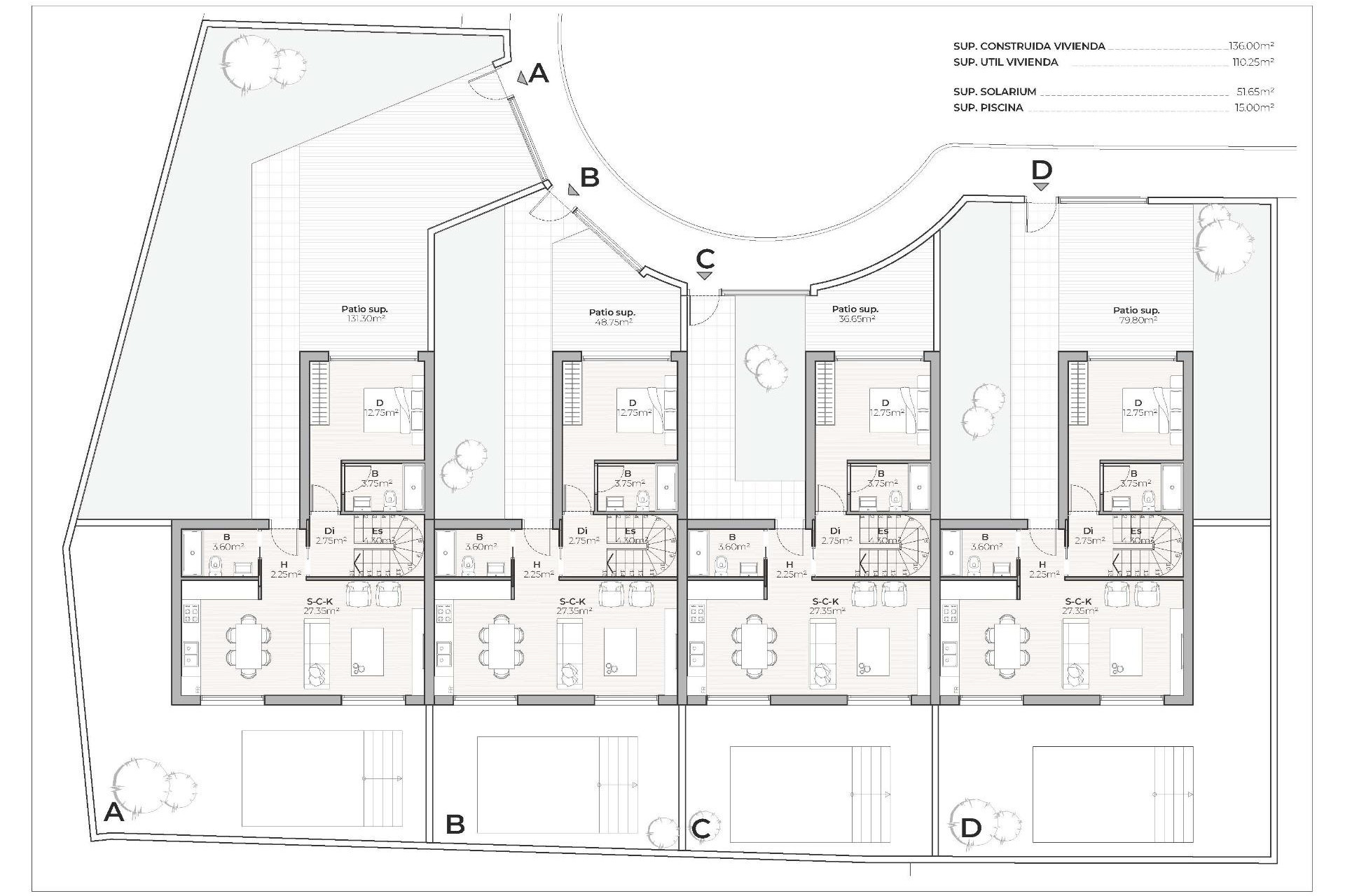 Obra nueva - 3. Casa indepiende - Mazarrón - Costa Calida