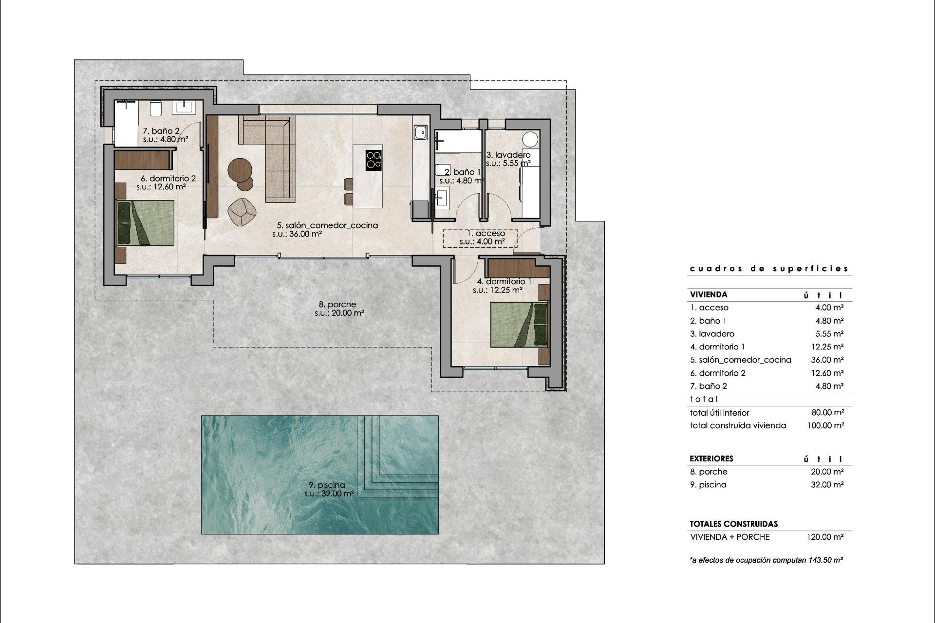 Obra nueva - 3. Casa indepiende - Pinoso - Costa Blanca Norte 