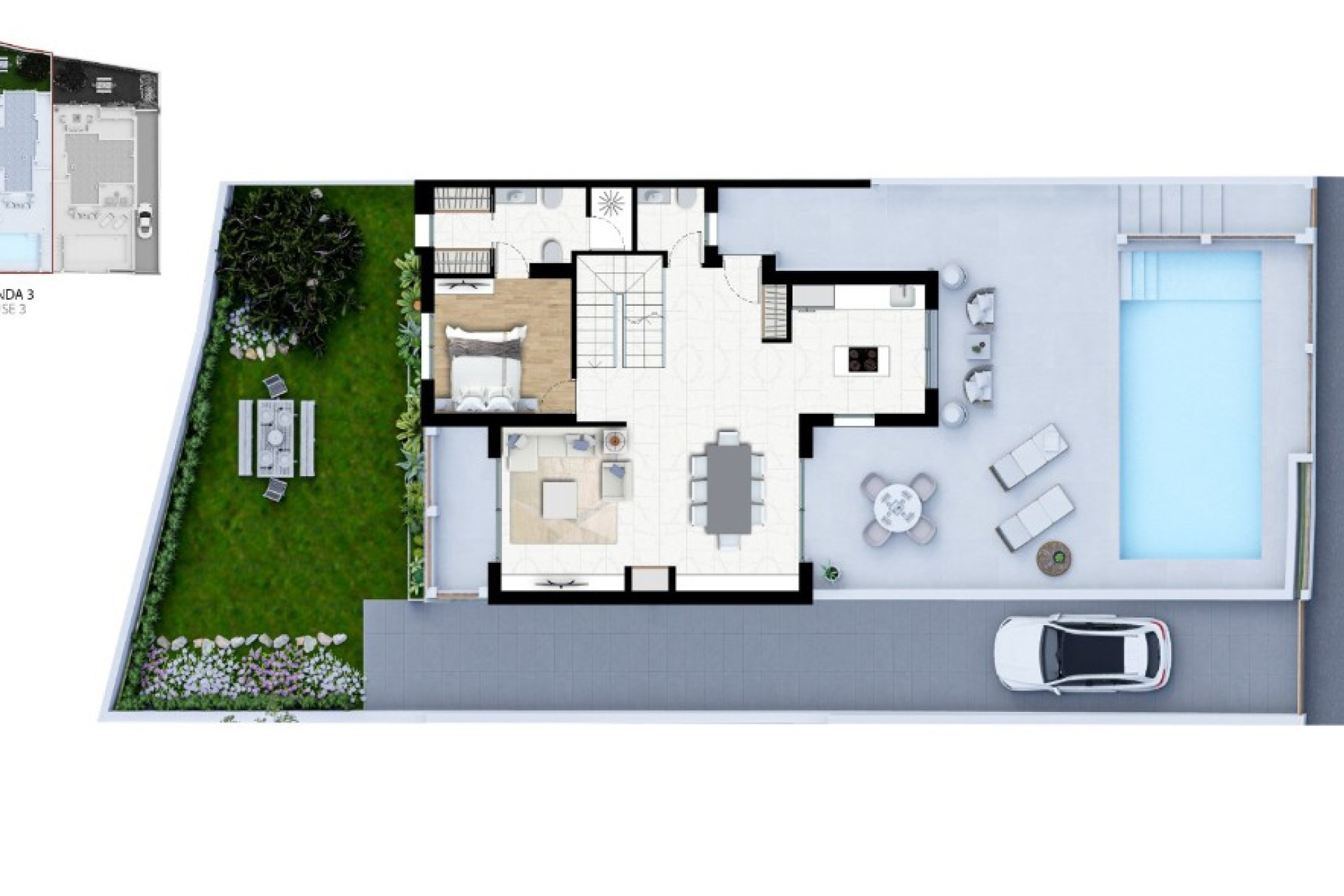 Obra nueva - 3. Casa pareada - Alfas del Pí - Costa Blanca Norte 