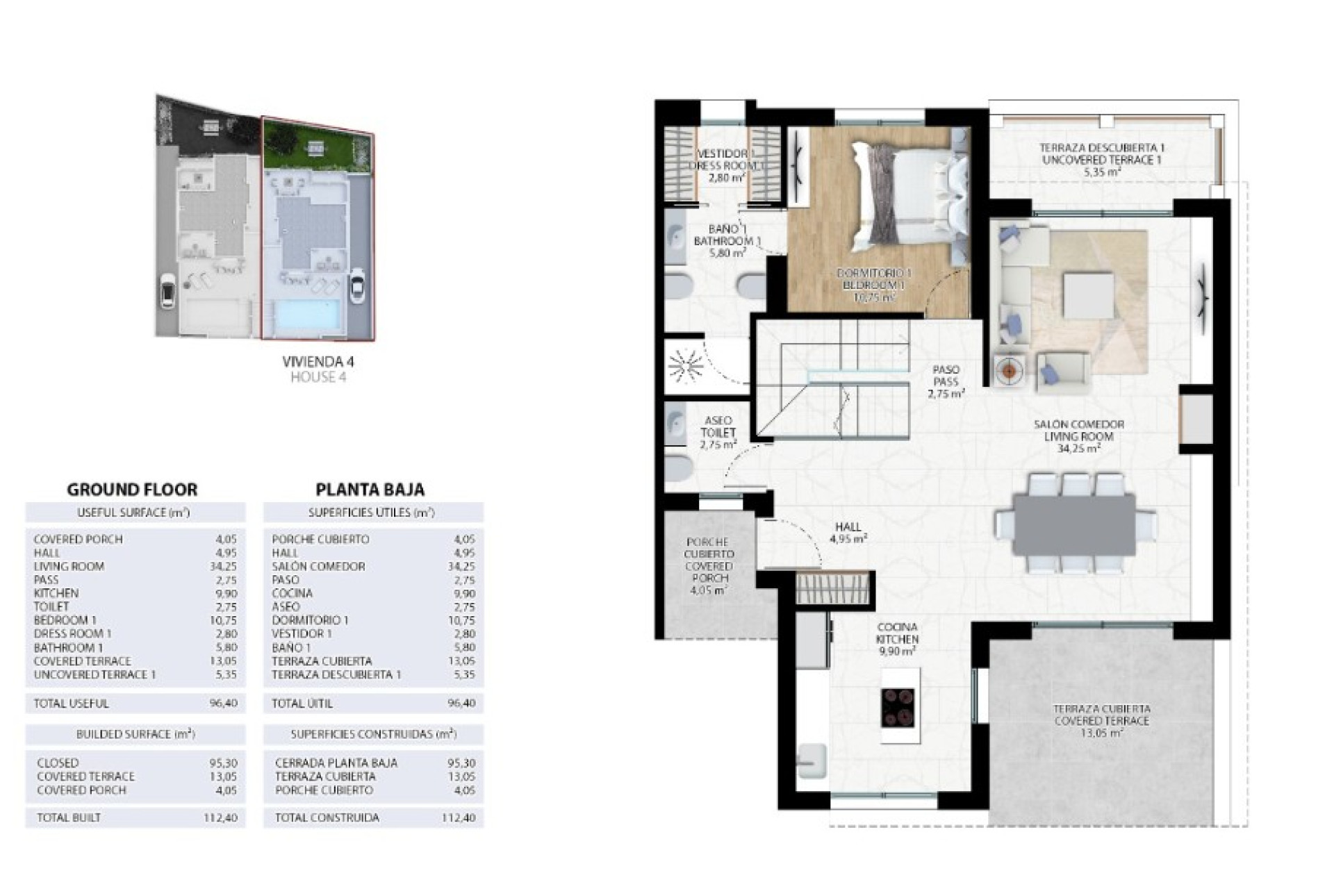 Obra nueva - 3. Casa pareada - Alfas del Pí - Costa Blanca Norte 