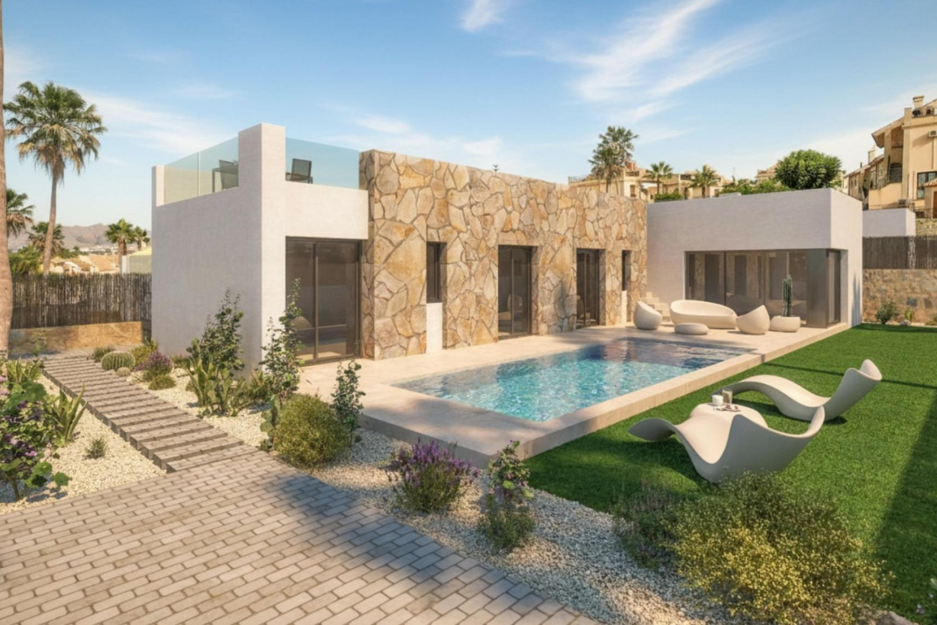 Obra nueva - 3. Casa pareada - Algorfa - Costa Blanca Sur