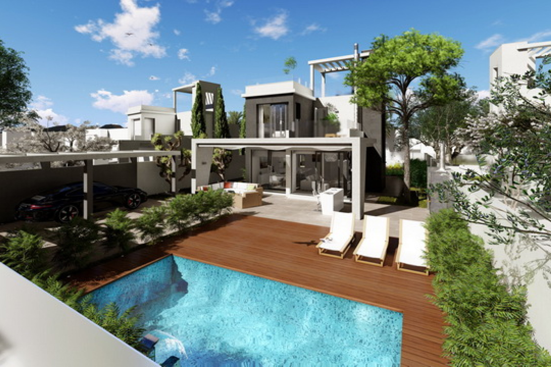 Obra nueva - 3. Casa pareada - Alicante - Costa Blanca Norte 