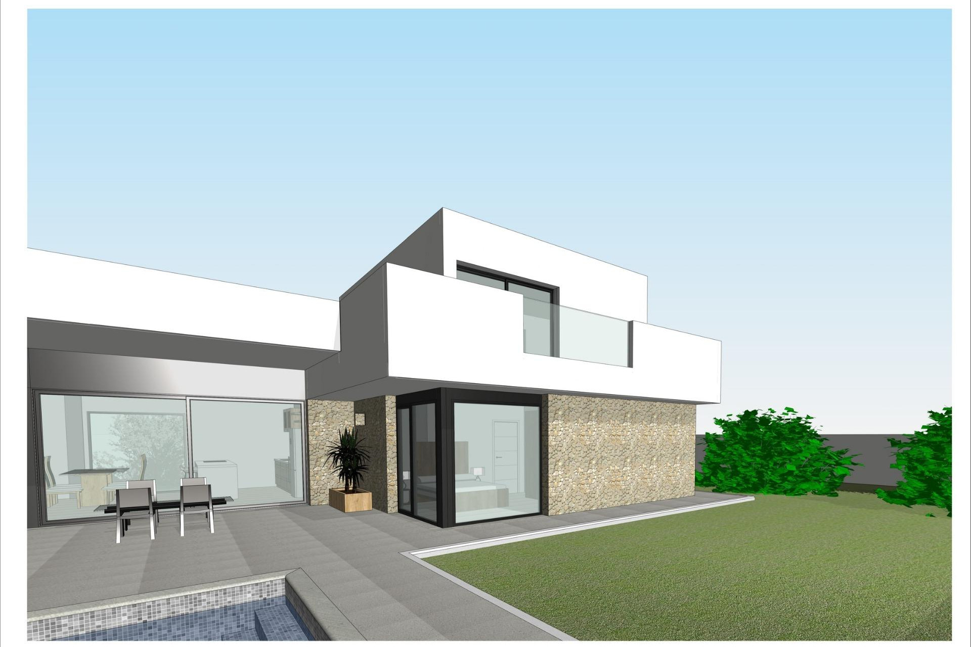 Obra nueva - 3. Casa pareada - Aspe - Costa Blanca Norte 