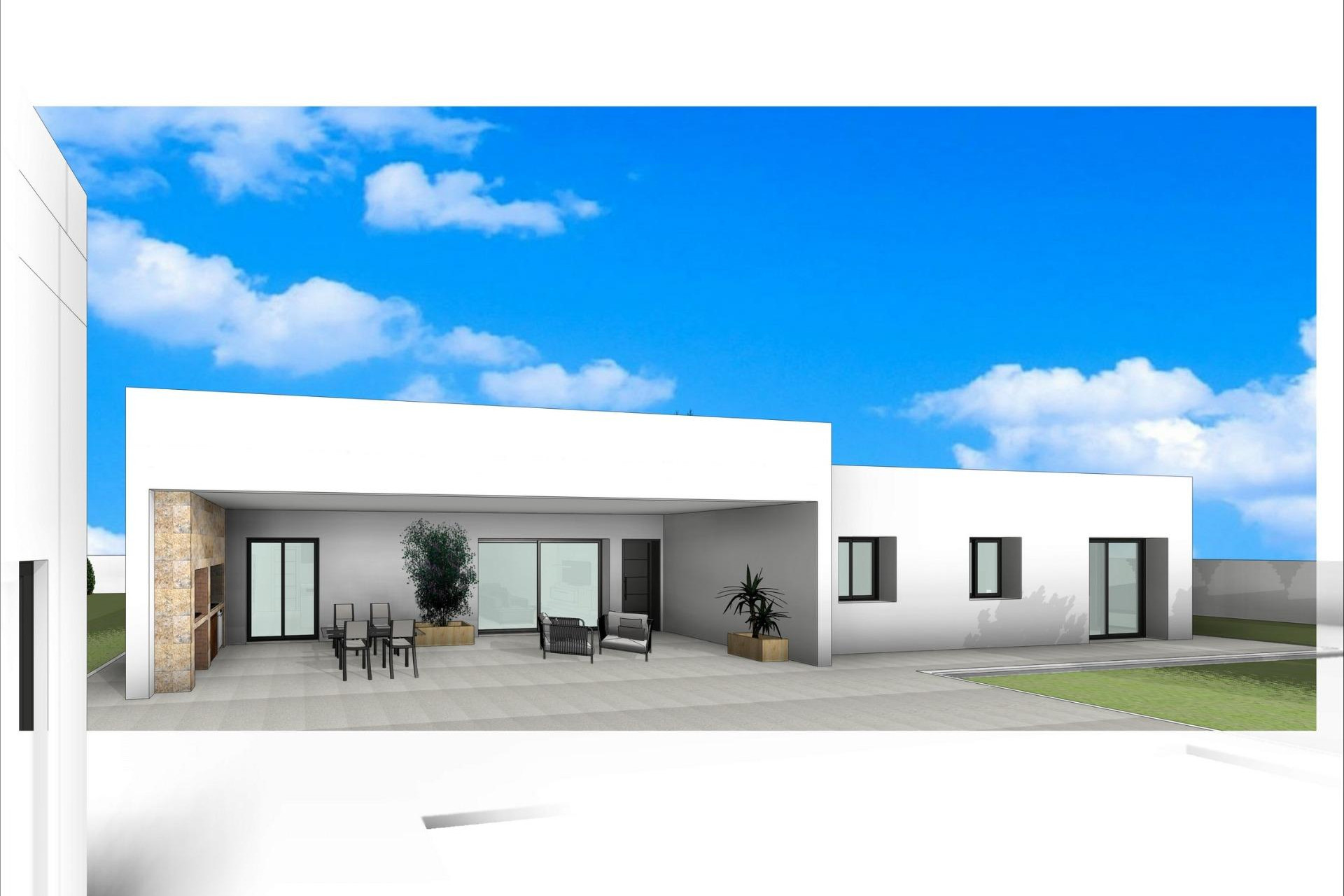 Obra nueva - 3. Casa pareada - Aspe - Costa Blanca Norte 