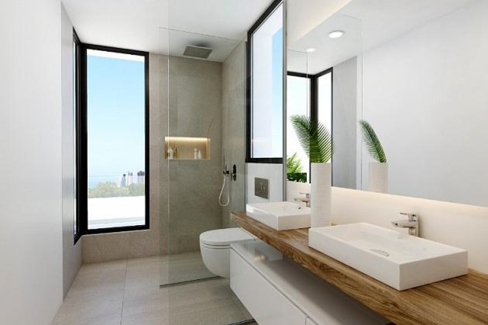 Obra nueva - 3. Casa pareada - Benidorm - Costa Blanca Norte 