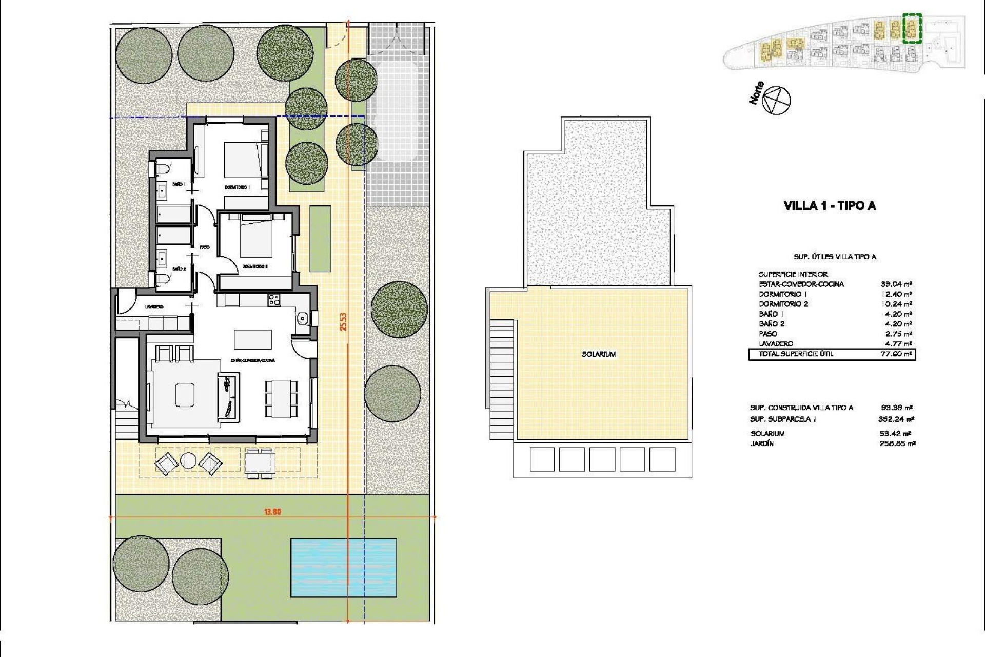Obra nueva - 3. Casa pareada - Fuente Alamo de Murcia - Costa Calida