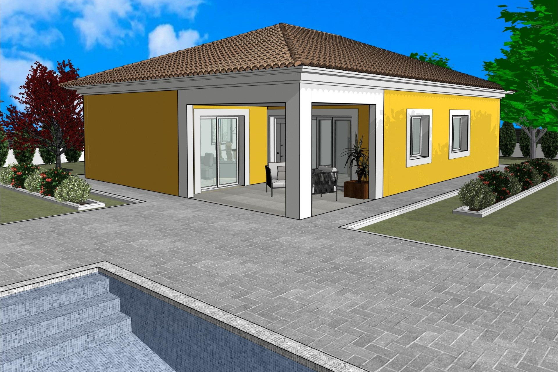 Obra nueva - 3. Casa pareada - La Romana - Costa Blanca Norte 