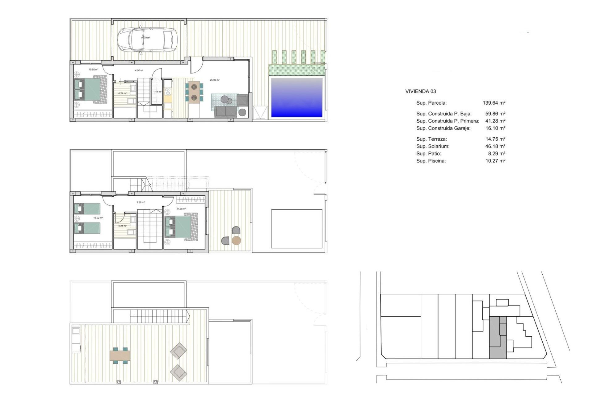 Obra nueva - 3. Casa pareada - Los Alcazares - Costa Calida