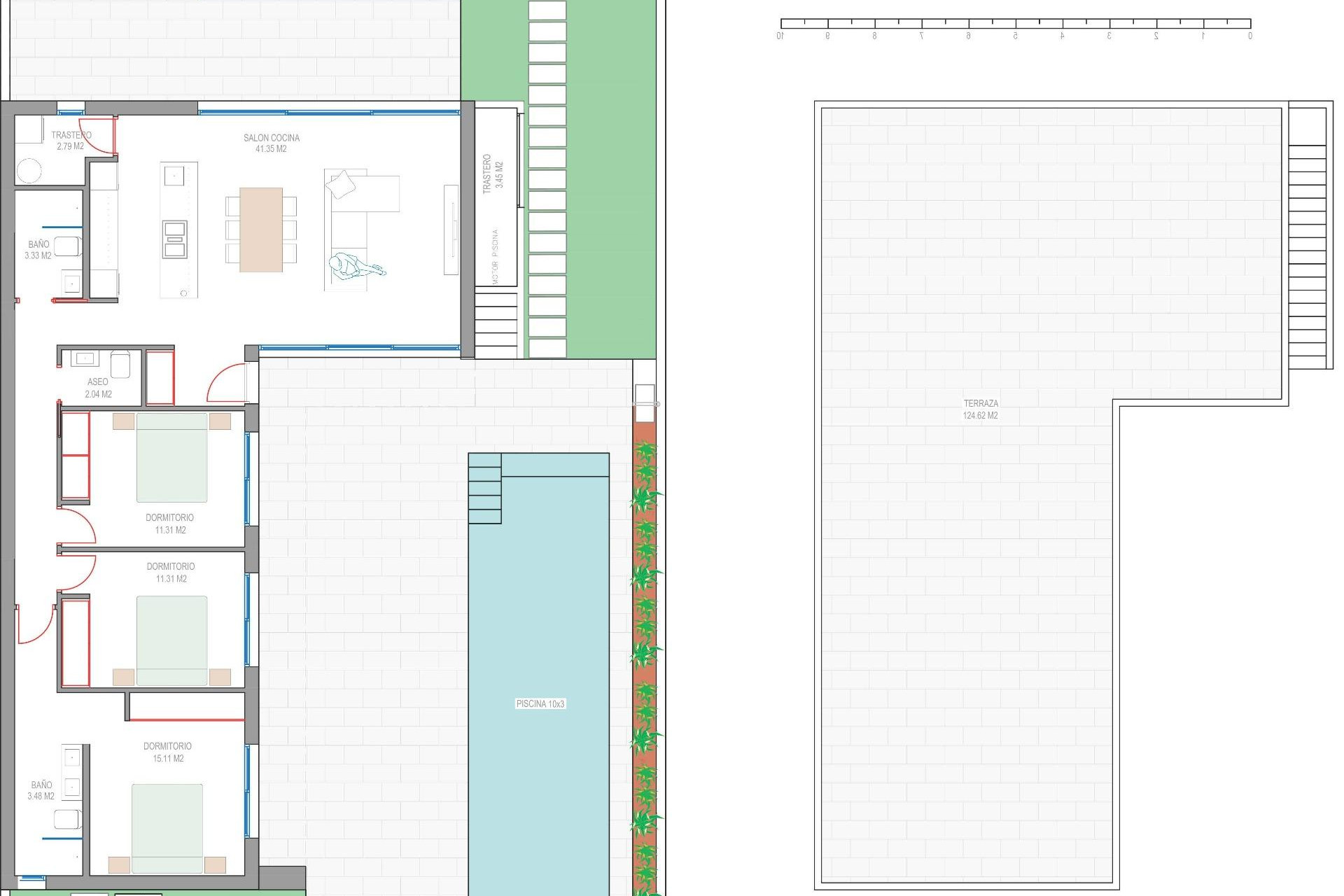 Obra nueva - 3. Casa pareada - Los Alcazares - Costa Calida