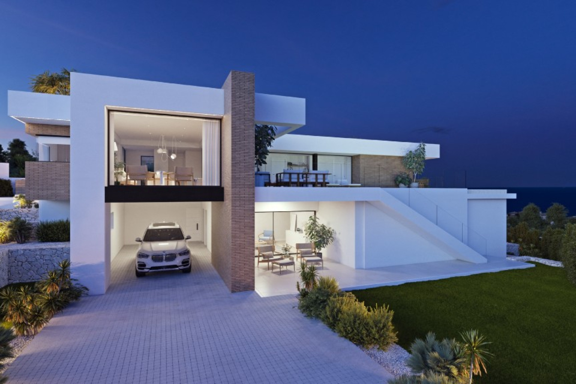 Obra nueva - 3. Casa pareada - Moraira - Costa Blanca Norte 
