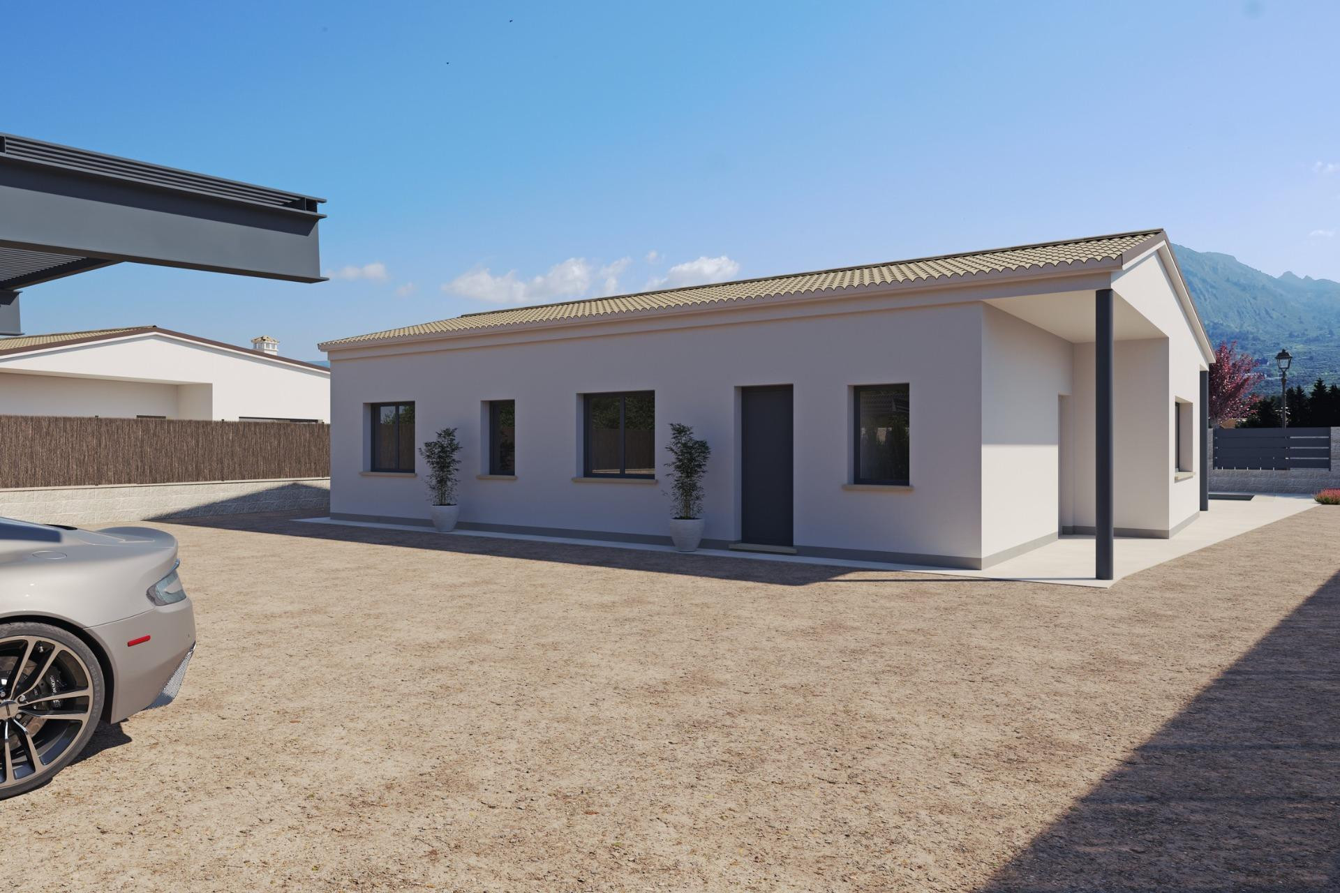 Obra nueva - 3. Casa pareada - Penàguila - Costa Blanca Norte 