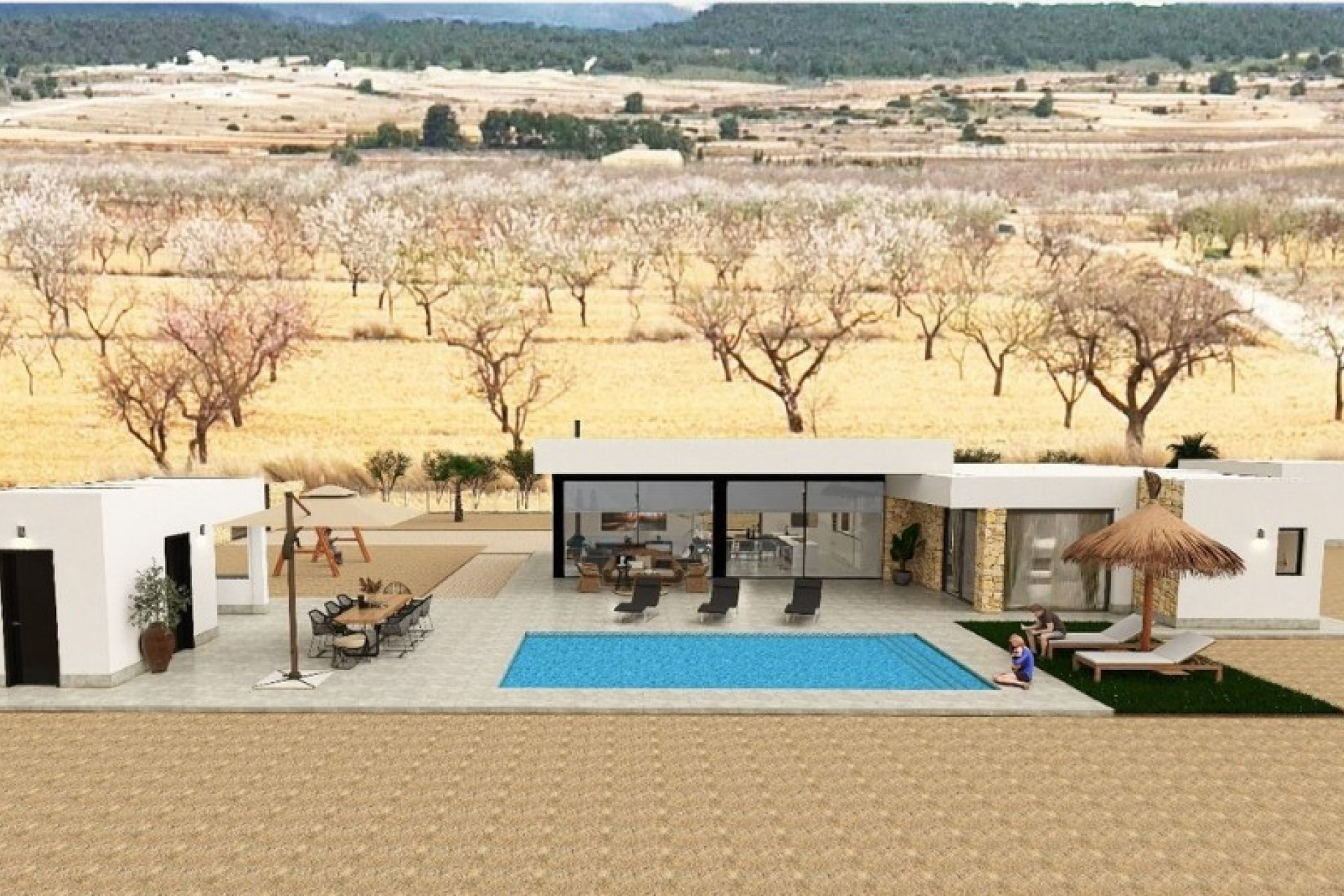 Obra nueva - 3. Casa pareada - Pinoso - Costa Blanca Norte 