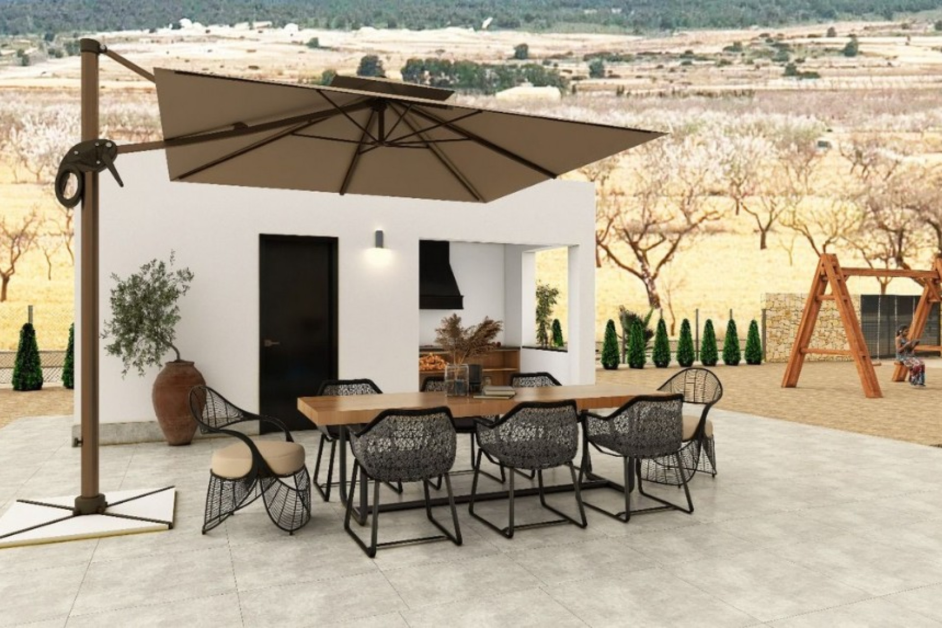 Obra nueva - 3. Casa pareada - Pinoso - Costa Blanca Norte 