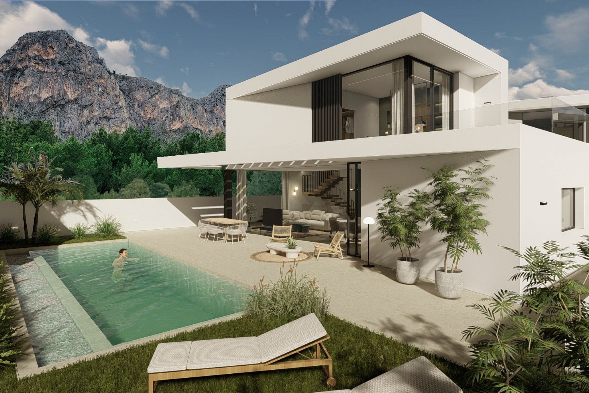 Obra nueva - 3. Casa pareada - Polop - Costa Blanca Norte 