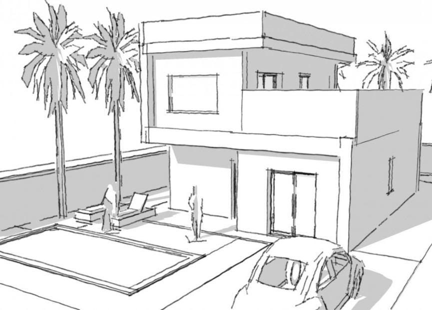 Obra nueva - 3. Casa pareada - Rojales - Costa Blanca Sur