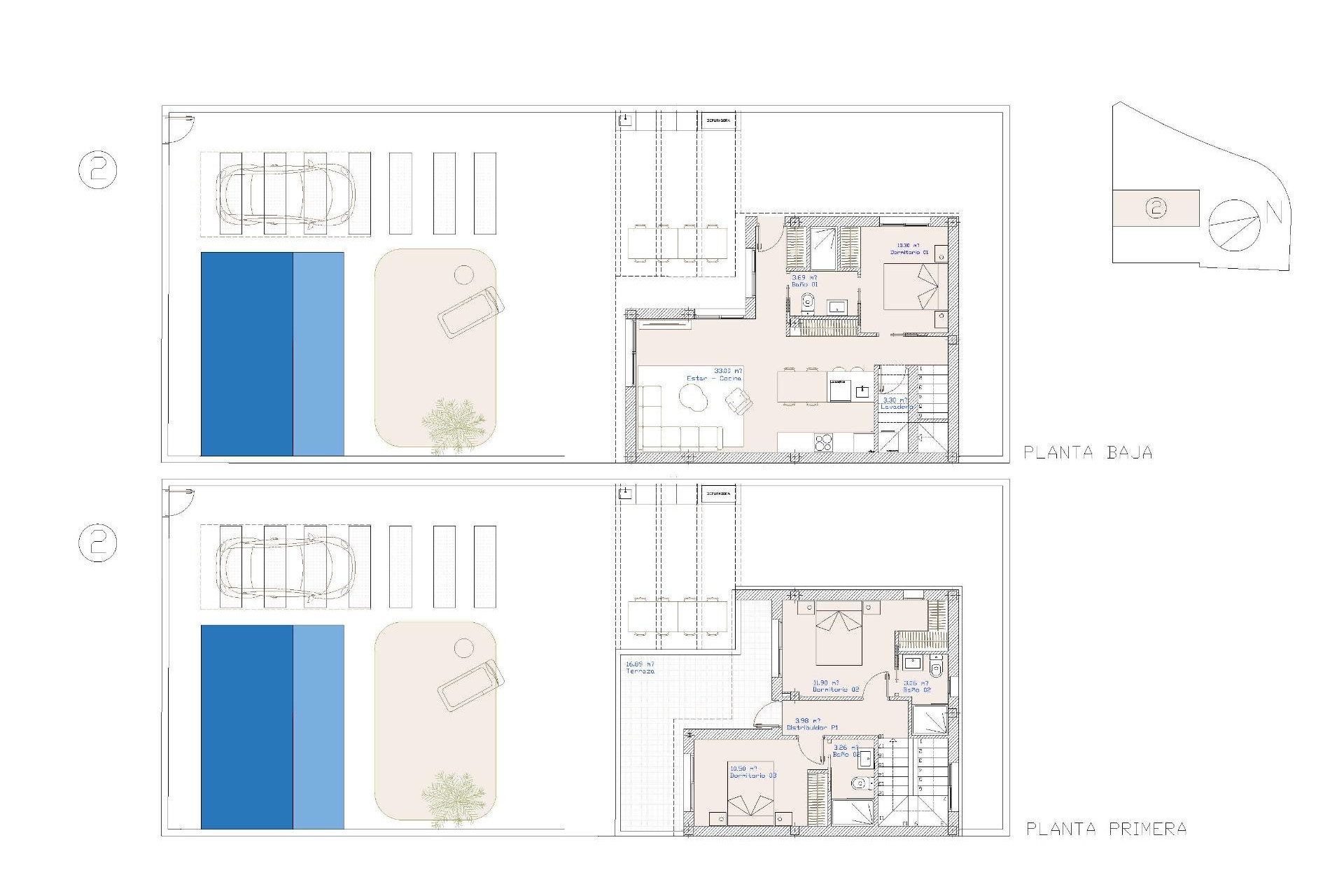 Obra nueva - 3. Casa pareada - San Pedro del Pinatar - Costa Calida