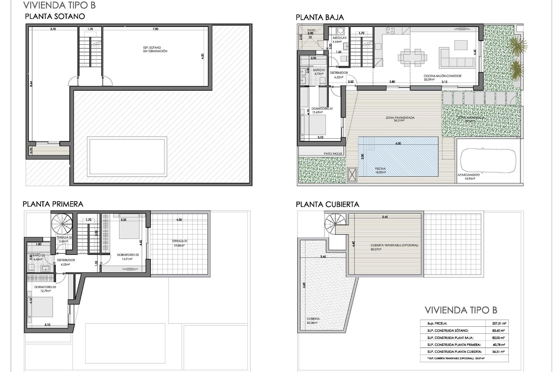 Obra nueva - 4. Chalet pareado - Bigastro - Costa Blanca Sur