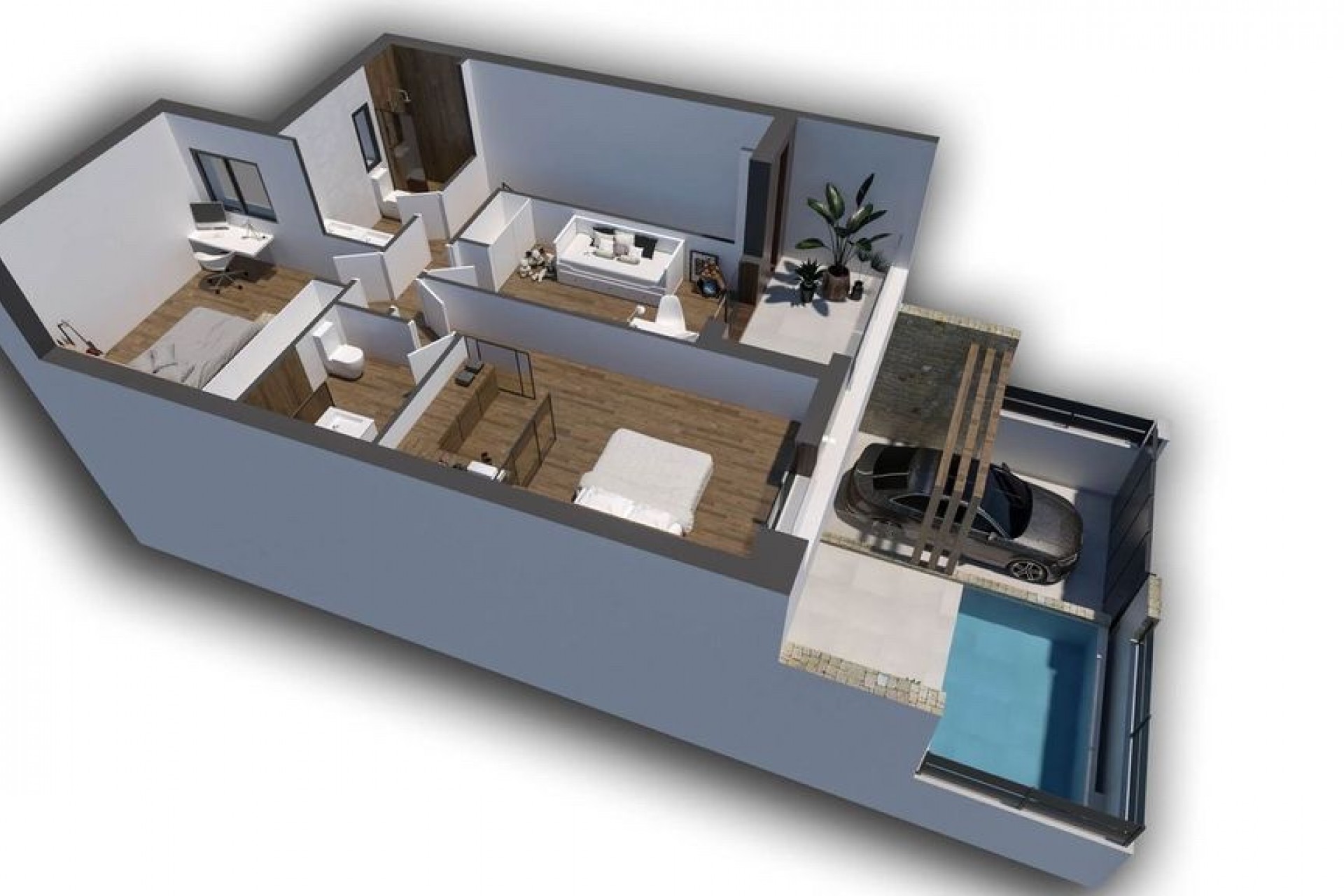 Obra nueva - 4. Chalet pareado - Dolores - Costa Blanca Sur