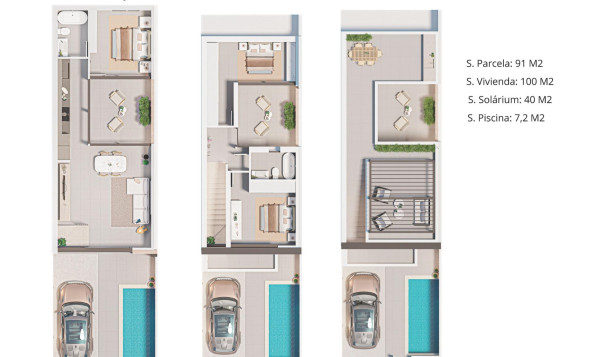 Nieuwbouw Woningen - 2. Town house - San Pedro del Pinatar - Los Alcazares