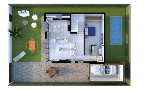 Nieuwbouw woningen - 3. Halfvrijstaand huis - Los Alcazares - Costa Calida