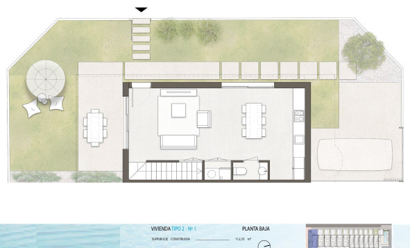 Nieuwbouw woningen - 3. Halfvrijstaand huis - Pilar de la Horadada - Costa Blanca Zuid