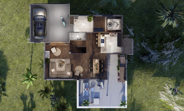 Nieuwbouw woningen - 3. Halfvrijstaand huis - Altea - Costa Blanca Noord