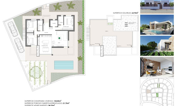 Nieuwbouw woningen - 3. Halfvrijstaand huis - Fuente Alamo de Murcia - Costa Calida
