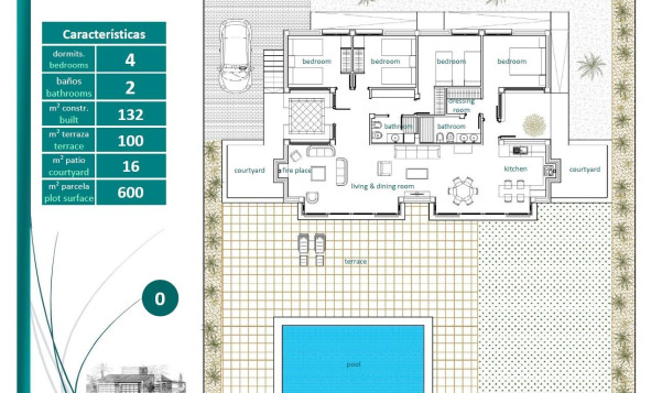 Nieuwbouw woningen - 3. Halfvrijstaand huis - Sucina - Costa Calida