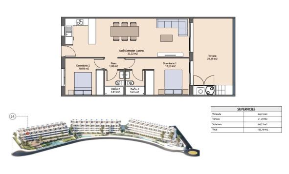 New build - 1. Apartment / flat - Finestrat - Costa Blanca North