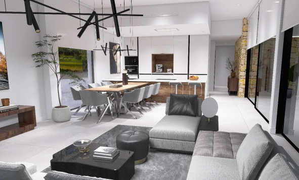 Nieuwbouw woningen - 3. Halfvrijstaand huis - Aspe - Costa Blanca Noord