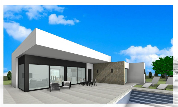 Nieuwbouw woningen - 3. Halfvrijstaand huis - Aspe - Costa Blanca Noord