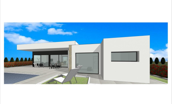 Nieuwbouw woningen - 3. Halfvrijstaand huis - Aspe - Costa Blanca Noord