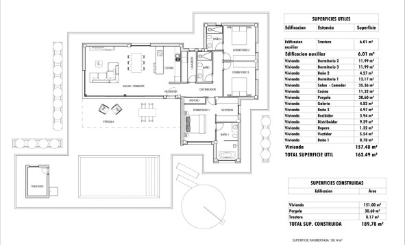 Nieuwbouw woningen - 3. Halfvrijstaand huis - Aspe - Costa Blanca Noord