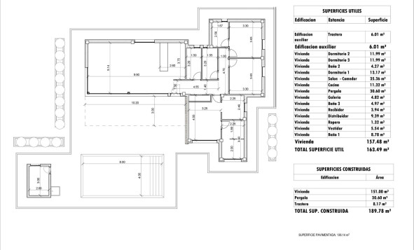 Nieuwbouw woningen - 3. Halfvrijstaand huis - Aspe - Costa Blanca Noord