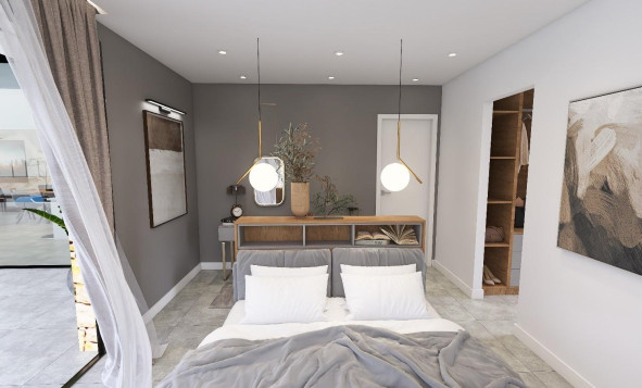 Nieuwbouw woningen - 3. Halfvrijstaand huis - Aspe - Costa Blanca Noord