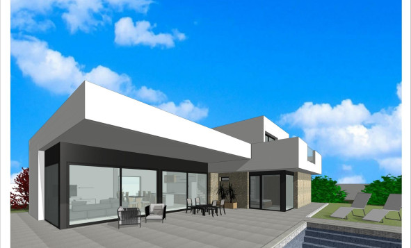 Nieuwbouw woningen - 3. Halfvrijstaand huis - Aspe - Costa Blanca Noord
