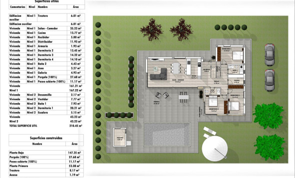 Nieuwbouw woningen - 3. Halfvrijstaand huis - Aspe - Costa Blanca Noord