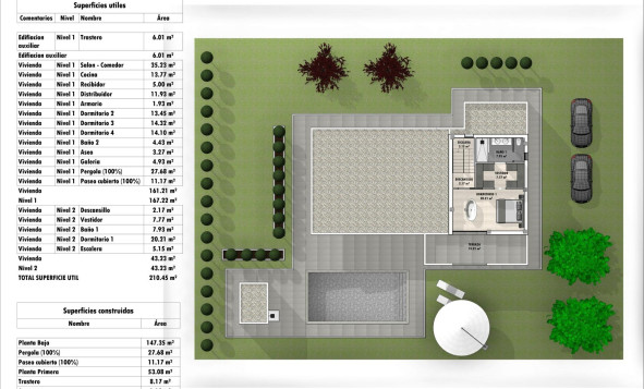 Nieuwbouw woningen - 3. Halfvrijstaand huis - Aspe - Costa Blanca Noord
