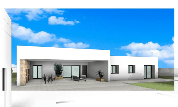 Nieuwbouw woningen - 3. Halfvrijstaand huis - Aspe - Costa Blanca Noord