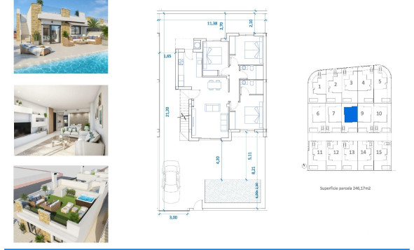 Nieuwbouw woningen - 3. Halfvrijstaand huis - San Fulgencio - Costa Blanca Zuid