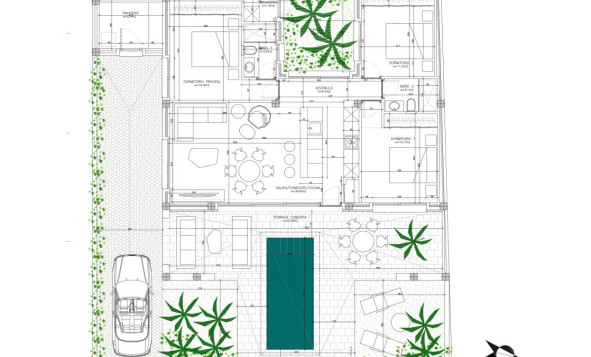 Nieuwbouw woningen - 3. Halfvrijstaand huis - Santiago de Ribera - Costa Calida