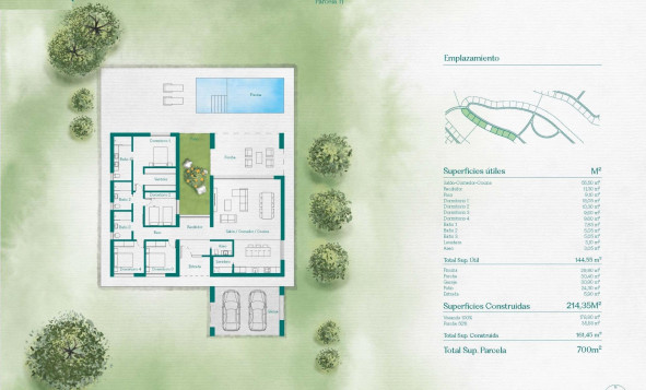 Nieuwbouw woningen - 3. Halfvrijstaand huis - Fuente Alamo de Murcia - Costa Calida