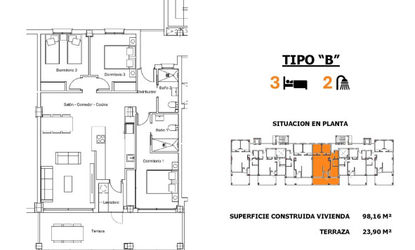 Nieuwbouw woningen - 1. Appartement / flat - San Miguel de Salinas - Costa Blanca Zuid