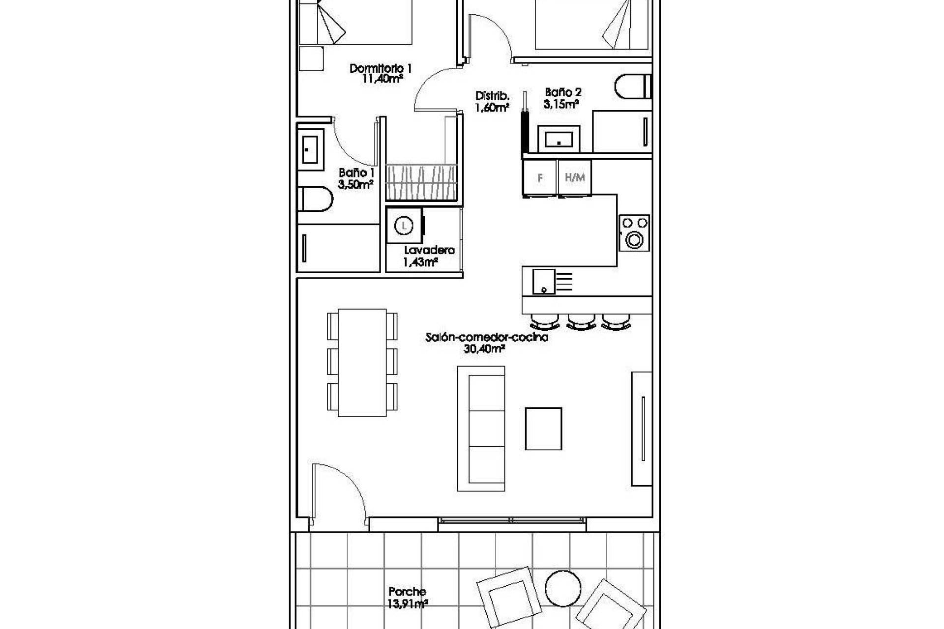 Nybyggnation - Bungalow - Pilar de la Horadada - Costa Blanca South