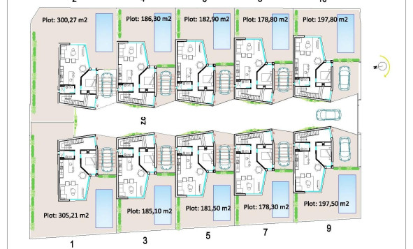 Nieuwbouw woningen - 3. Halfvrijstaand huis - Orihuela Costa - Costa Blanca Zuid