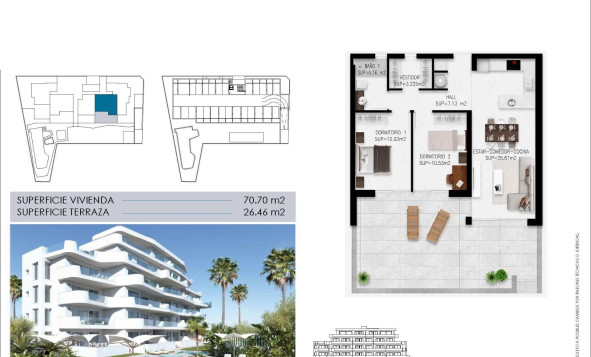 Nieuwbouw woningen - 1. Appartement / flat - Pilar de la Horadada - Costa Blanca Zuid