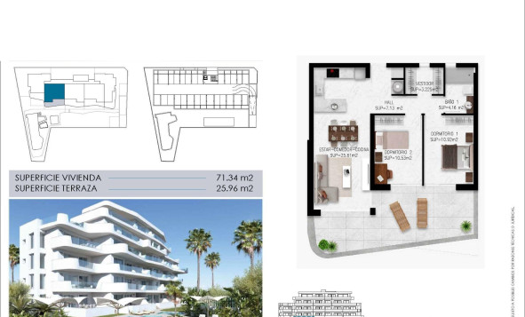 Nieuwbouw woningen - 1. Appartement / flat - Pilar de la Horadada - Costa Blanca Zuid